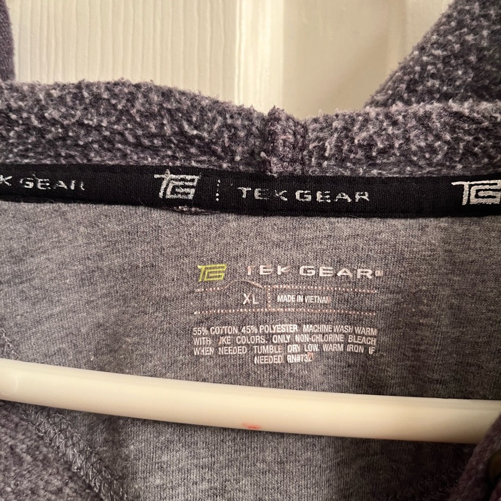 Tek Gear Charcoal Fleece Hoodie